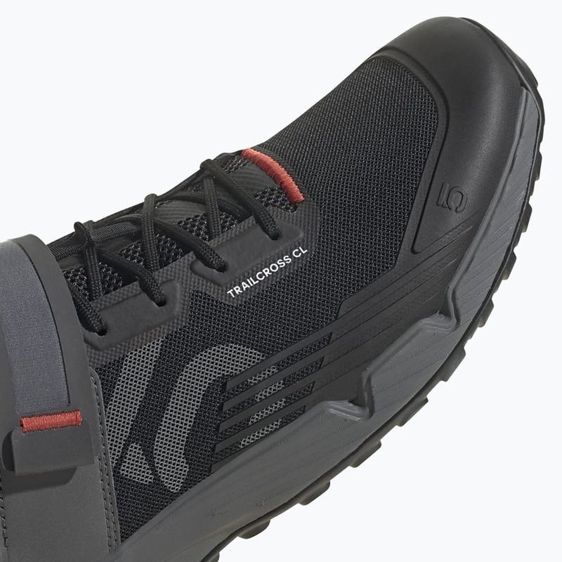 Men's MTB cycling shoes adidas FIVE TEN Trailcross Clip In core black/grey three/red 11