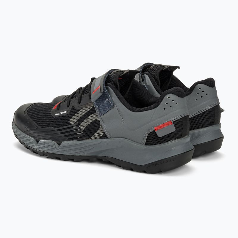 Men's MTB cycling shoes adidas FIVE TEN Trailcross Clip In core black/grey three/red 5