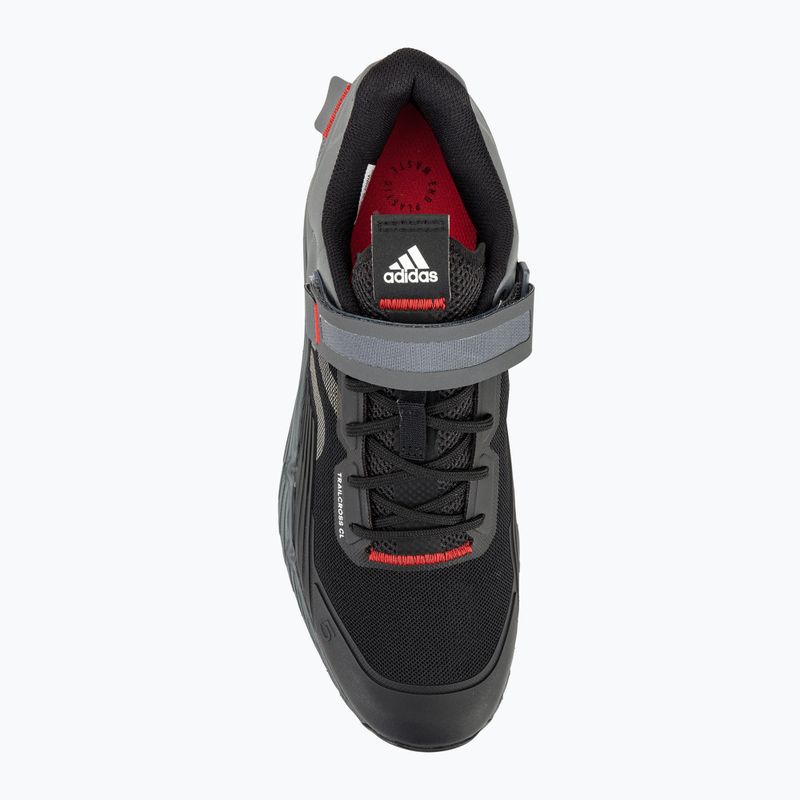 Men's MTB cycling shoes adidas FIVE TEN Trailcross Clip In core black/grey three/red 8