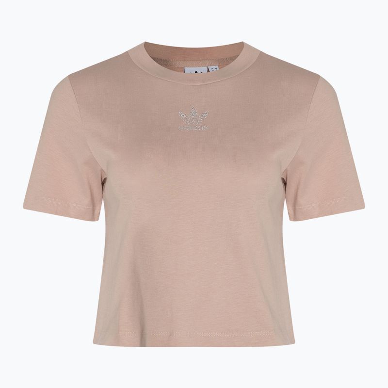 Women's adidas 2000 Luxe Cropped Tee ash pearl t-shirt