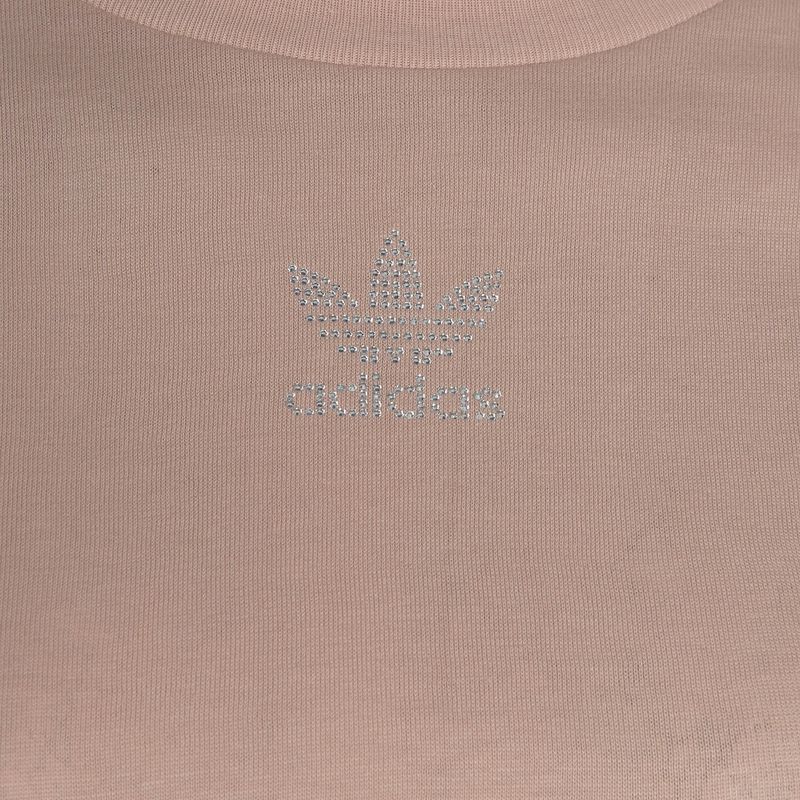 Women's adidas 2000 Luxe Cropped Tee ash pearl t-shirt 3