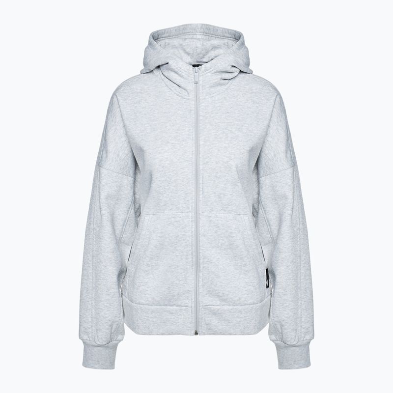 Women's adidas Studio Lounge Fleece Full Zip light grey