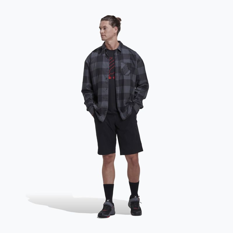 Bike shirt adidas FIVE TEN Brand of the Brave Flannel grey six/black 4