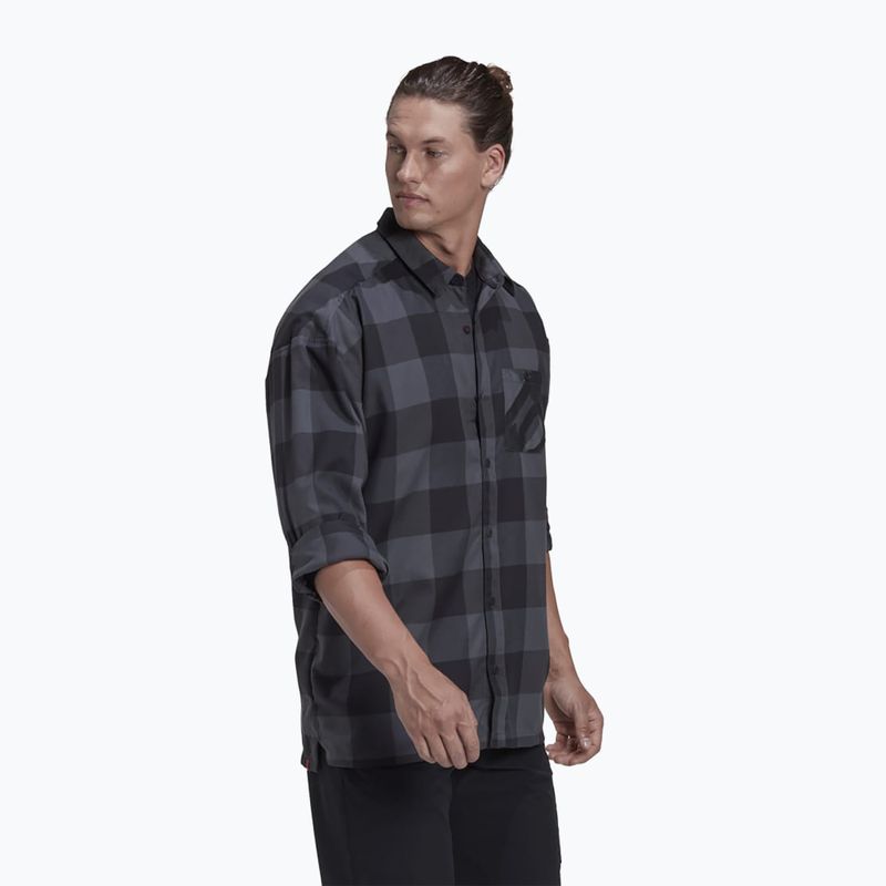 Bike shirt adidas FIVE TEN Brand of the Brave Flannel grey six/black 6