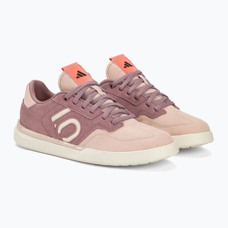 Women's platform cycling shoes adidas FIVE TEN Sleuth wonder oxide/wonder taupe/coral fusion 4