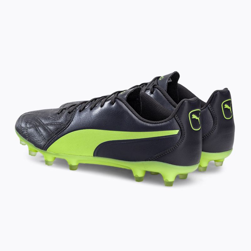 PUMA King Hero 21 FG men's football boots black-green 106554 05 3