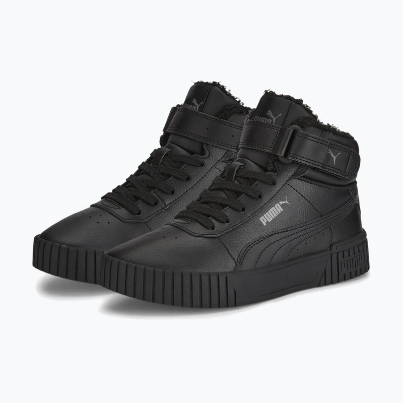 PUMA Carina 2.0 Mid Winter Jr children's shoes puma black/puma black/dark shadow 8
