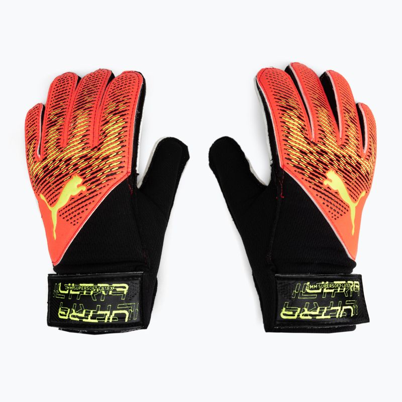 Puma Ultra Grip 4 RC children's goalkeeper gloves red/black 418170 02