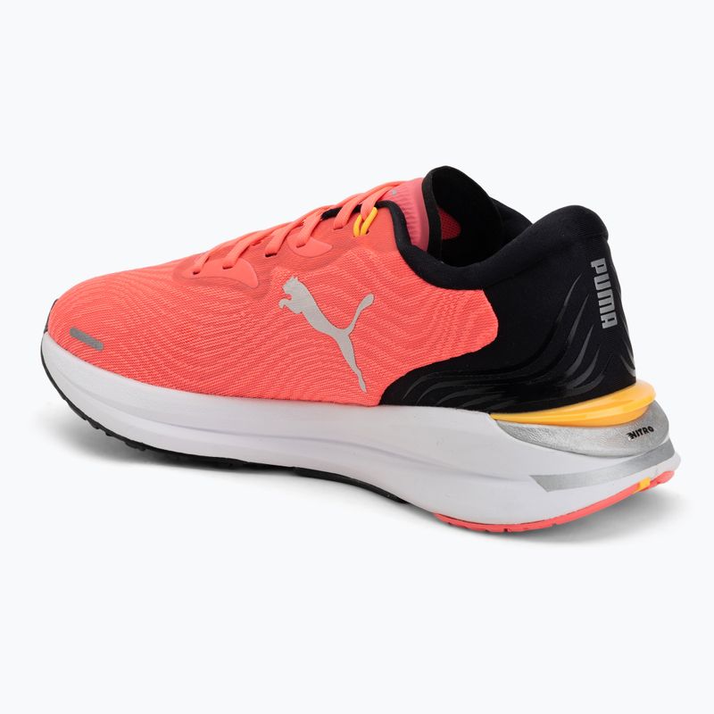 Women's running shoes Puma Electrify Nitro 2 sunset glow/black/silver 3
