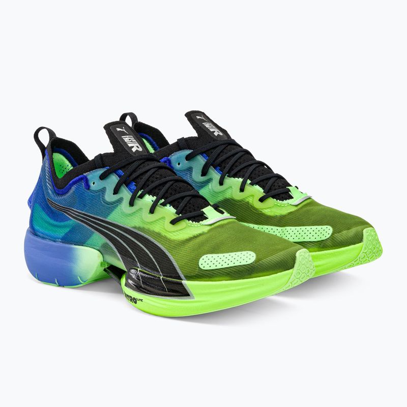 Men's running shoes PUMA Fast-R NITRO Elite Carbon royal sapphire/fizzy lime 4