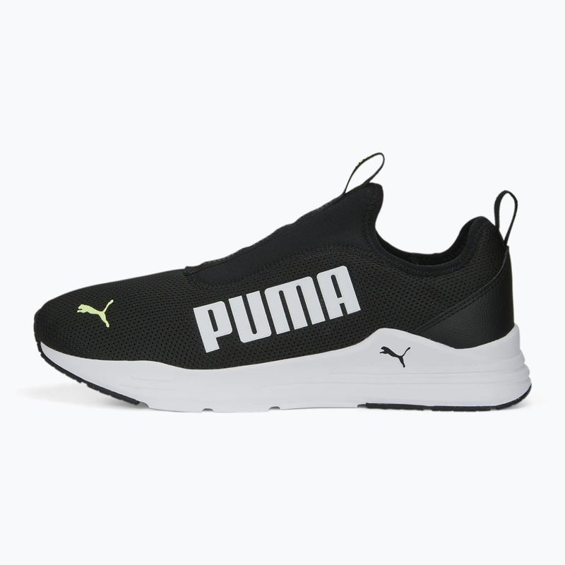 Men's PUMA Wired Rapid shoes puma black / puma white / fluo yellow 8