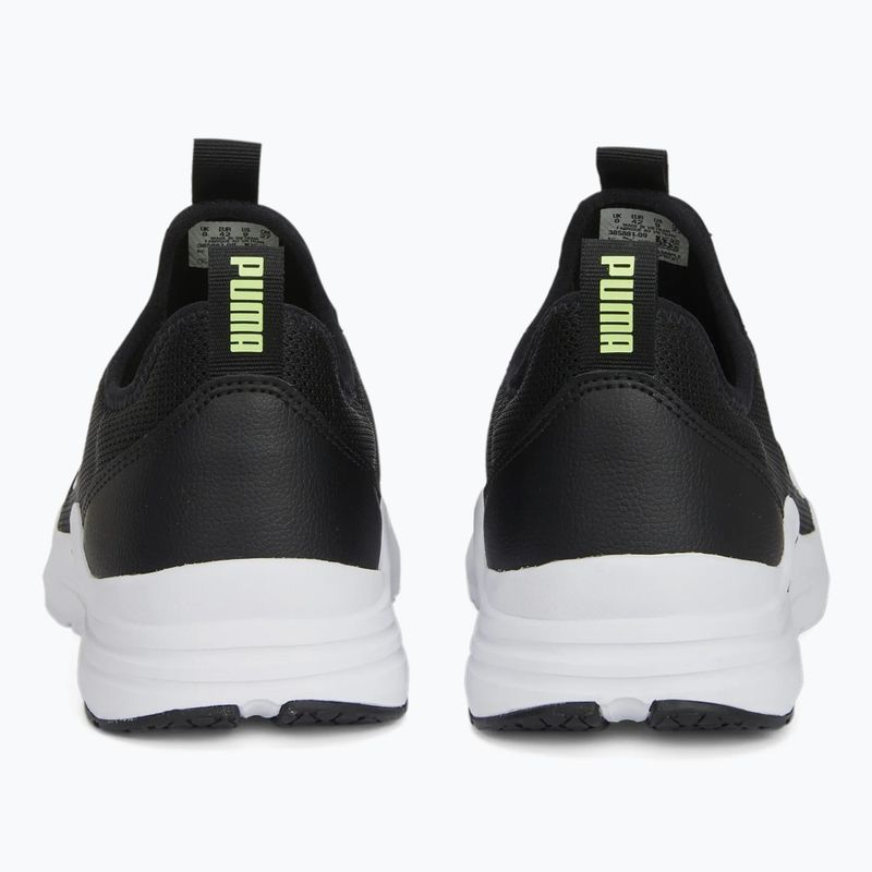 Men's PUMA Wired Rapid shoes puma black / puma white / fluo yellow 11