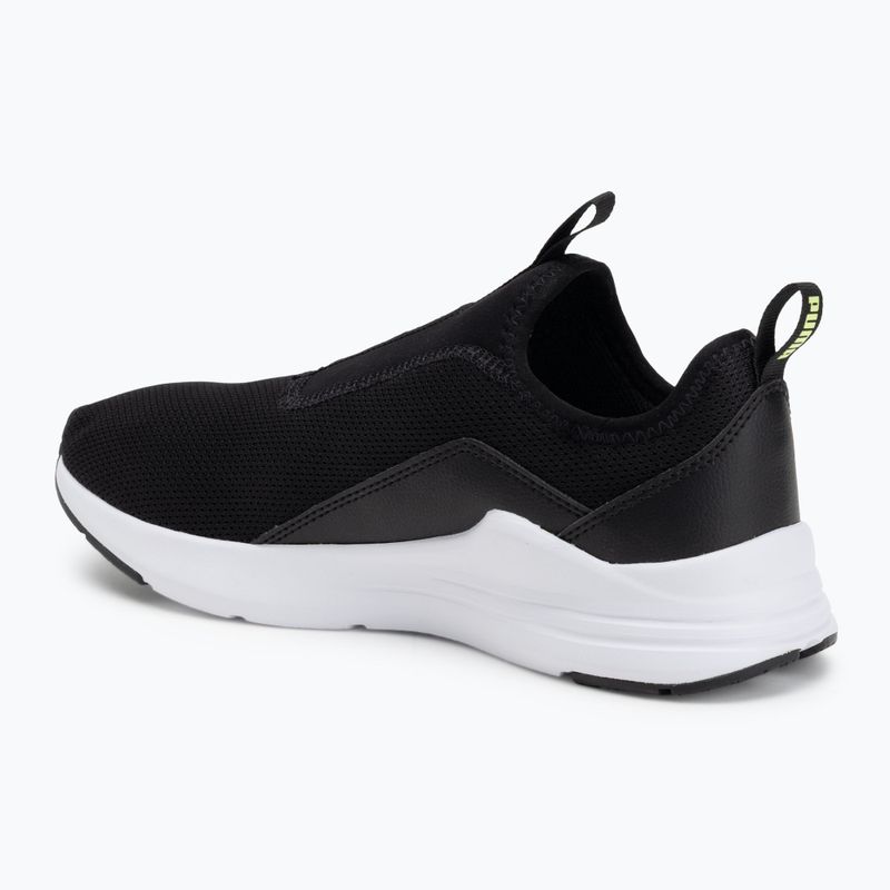 Men's PUMA Wired Rapid shoes puma black / puma white / fluo yellow 3