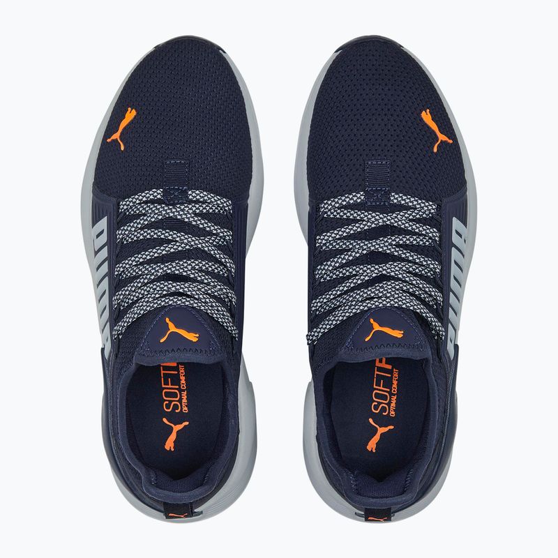 PUMA Softride Premier Slip-On men's running shoes navy/platinum gray/ultra orange 13