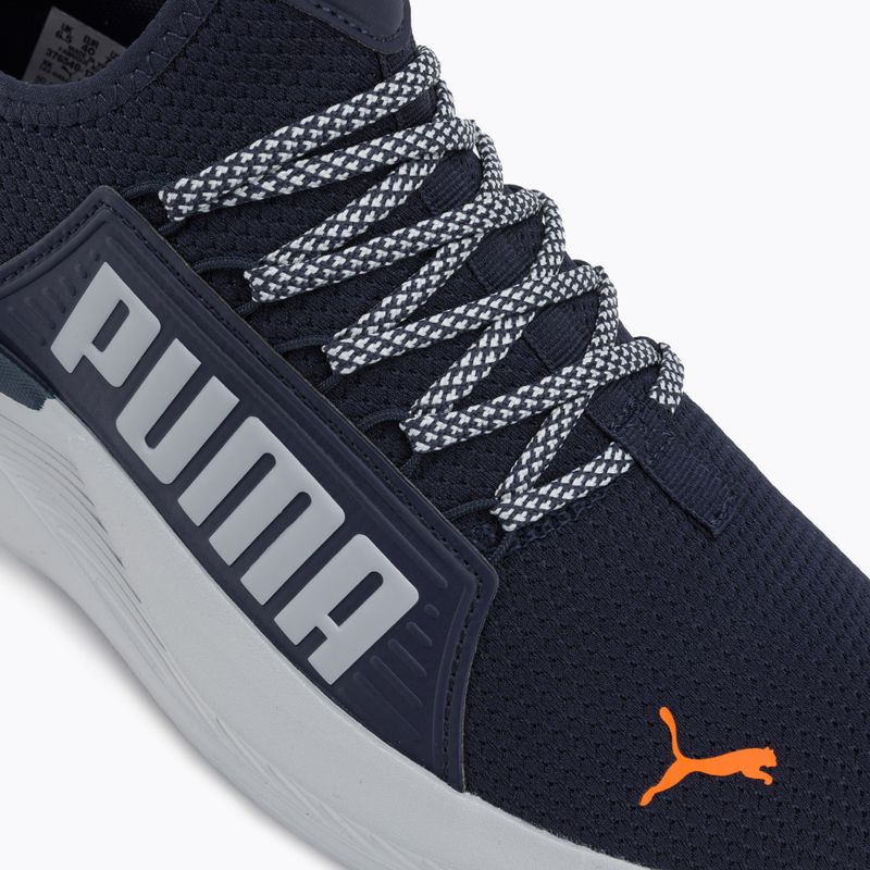 PUMA Softride Premier Slip-On men's running shoes navy/platinum gray/ultra orange 7