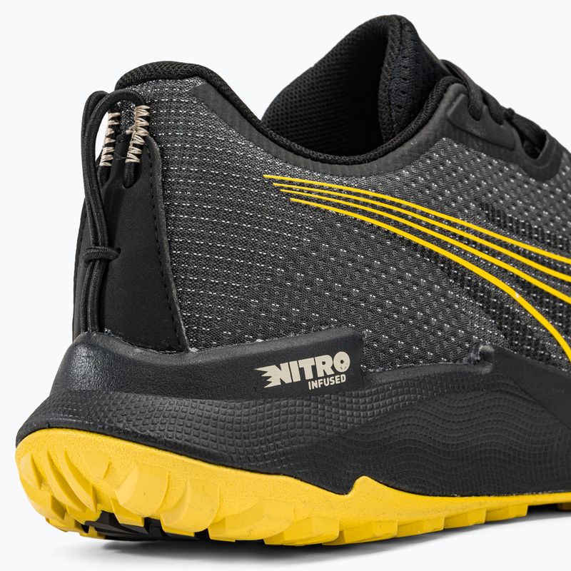 PUMA Fast-Trac Nitro men's running shoes puma black/granola/fresh pear 10