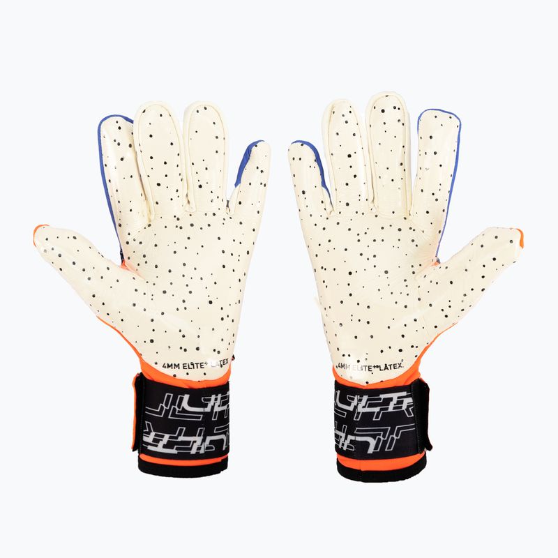 PUMA Ultra Ultimate1 NC goalkeeper's gloves ultra orange/blue glimmer 2