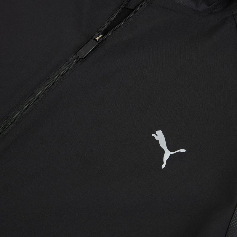 Women's running jacket PUMA Run AOP Favorite Woven black/grey 3