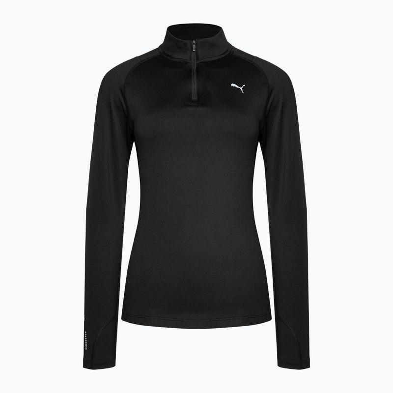 Women's running t-shirt PUMA Run Cloudspun 1/2 Zip black 523287 01