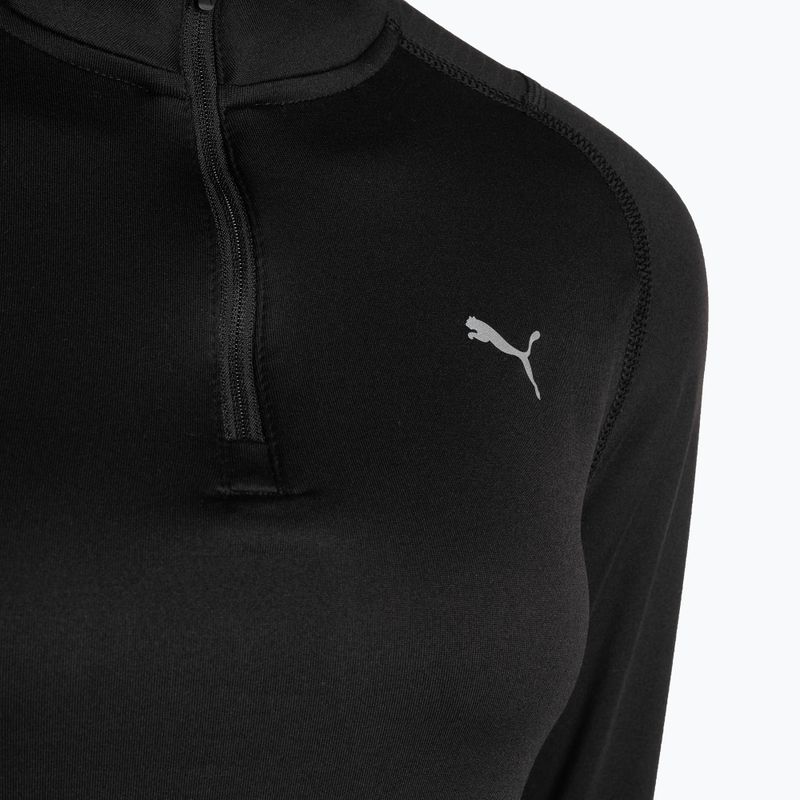 Women's running t-shirt PUMA Run Cloudspun 1/2 Zip black 523287 01 3