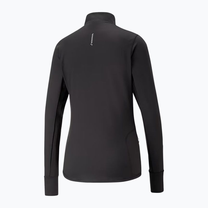 Women's running sweatshirt PUMA Run Favorite 1/4 Zip puma black 2