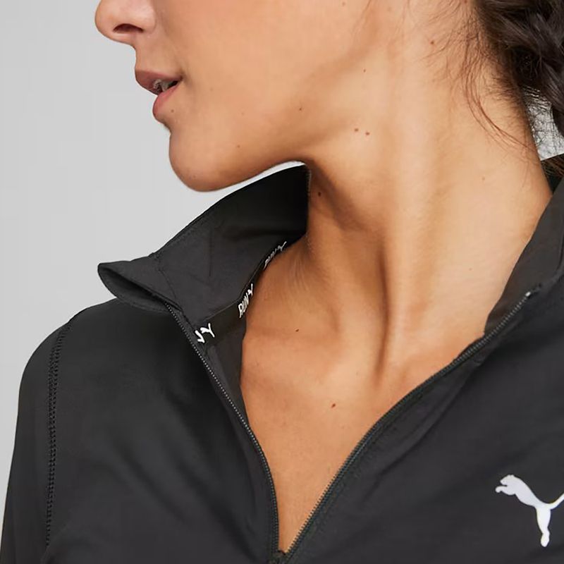Women's running sweatshirt PUMA Run Favorite 1/4 Zip puma black 5