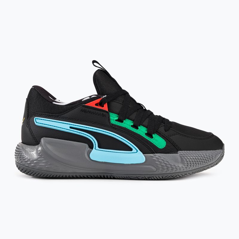 PUMA Court Rider Chaos Block Party men's basketball shoes black 378265 01 5