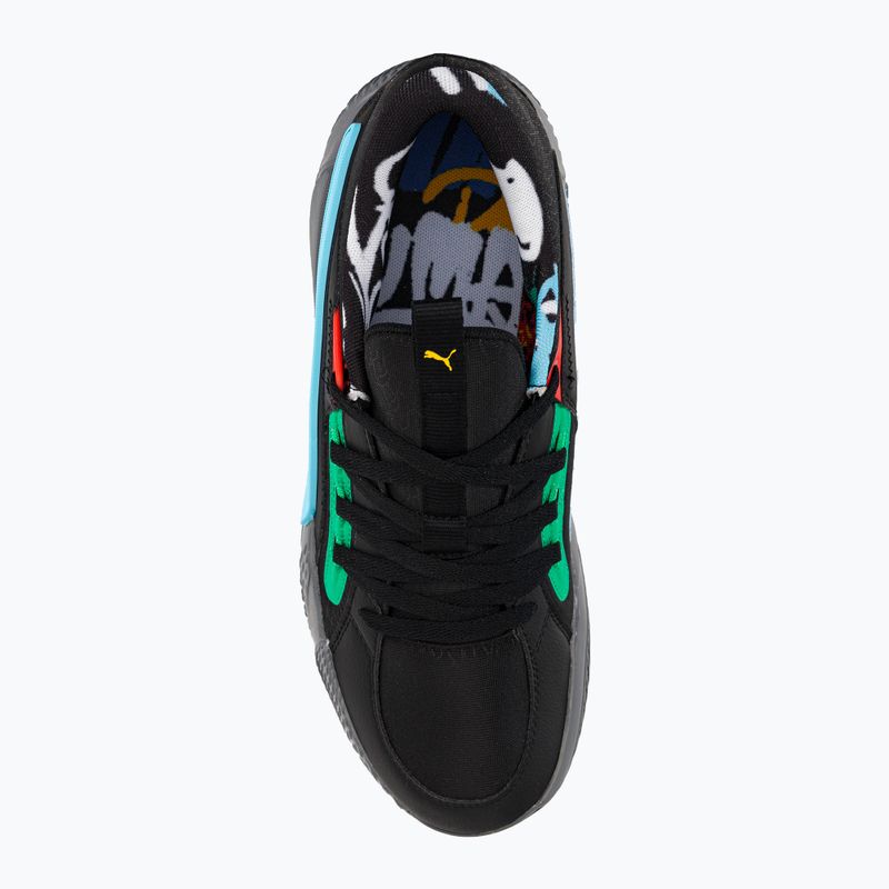 PUMA Court Rider Chaos Block Party men's basketball shoes black 378265 01 9