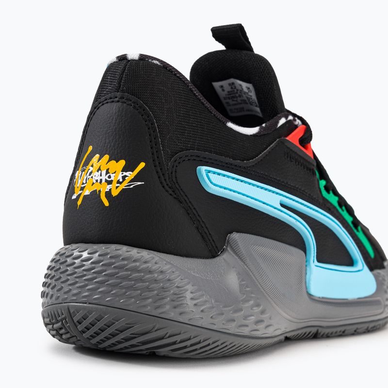 PUMA Court Rider Chaos Block Party men's basketball shoes black 378265 01 12