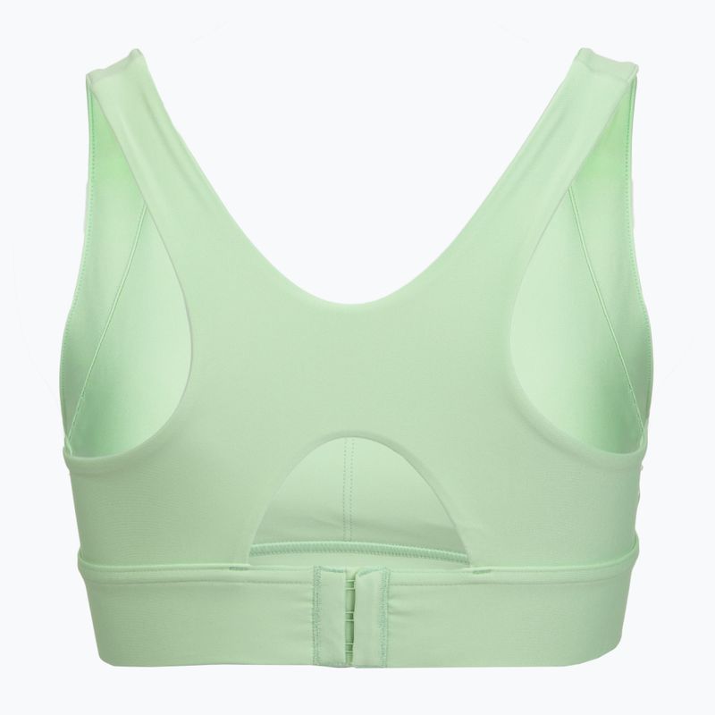 Women's running bra Puma High Impact Ultraform Running Bra green/silver 2