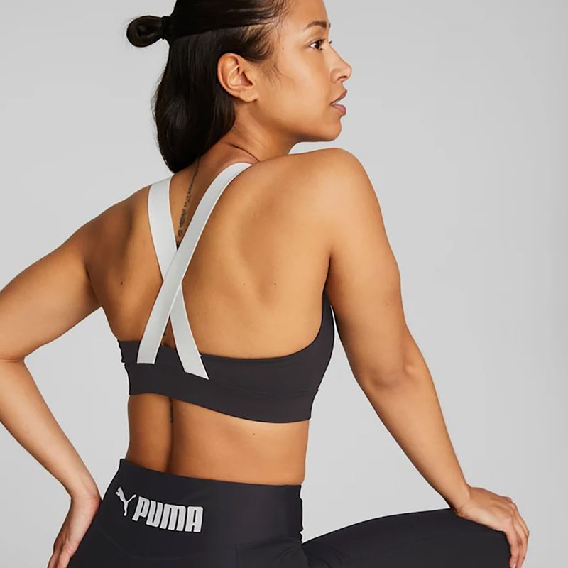 PUMA Mid Impact fitness bra Puma Fit puma black 8
