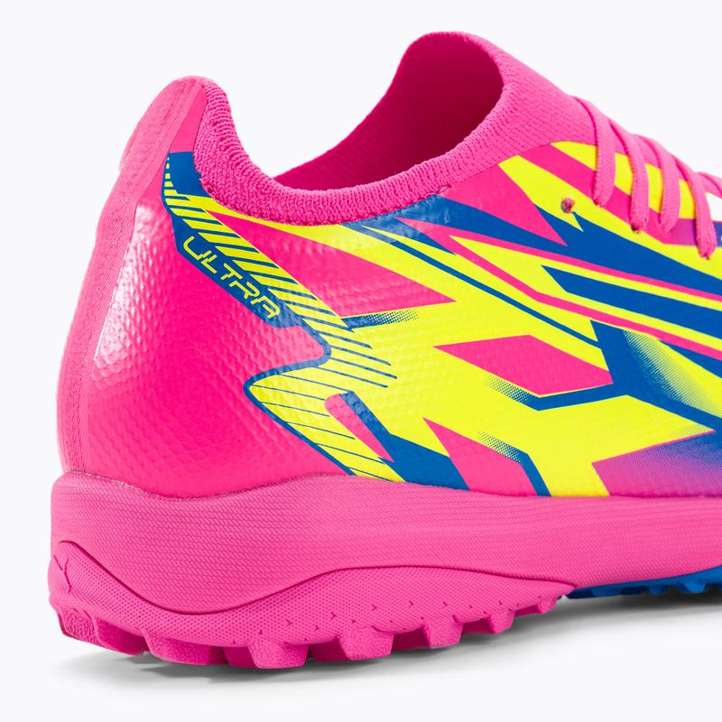 PUMA Ultra Match Energy TT men's football boots luminous pink/yellow alert/ultra blue 11