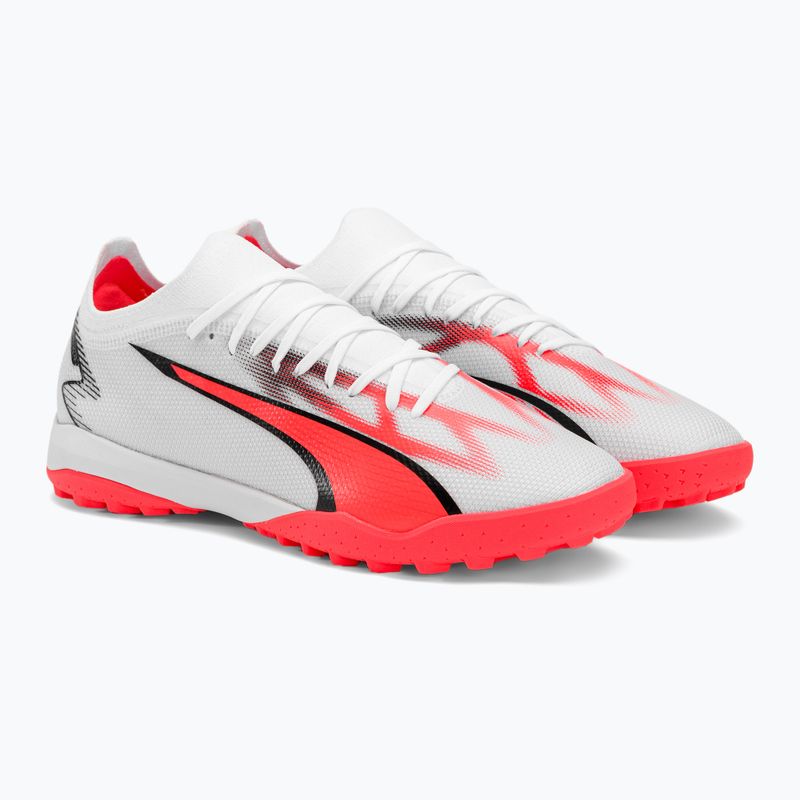 PUMA Ultra Match TT men's football boots puma white/puma black/fire orchid 6