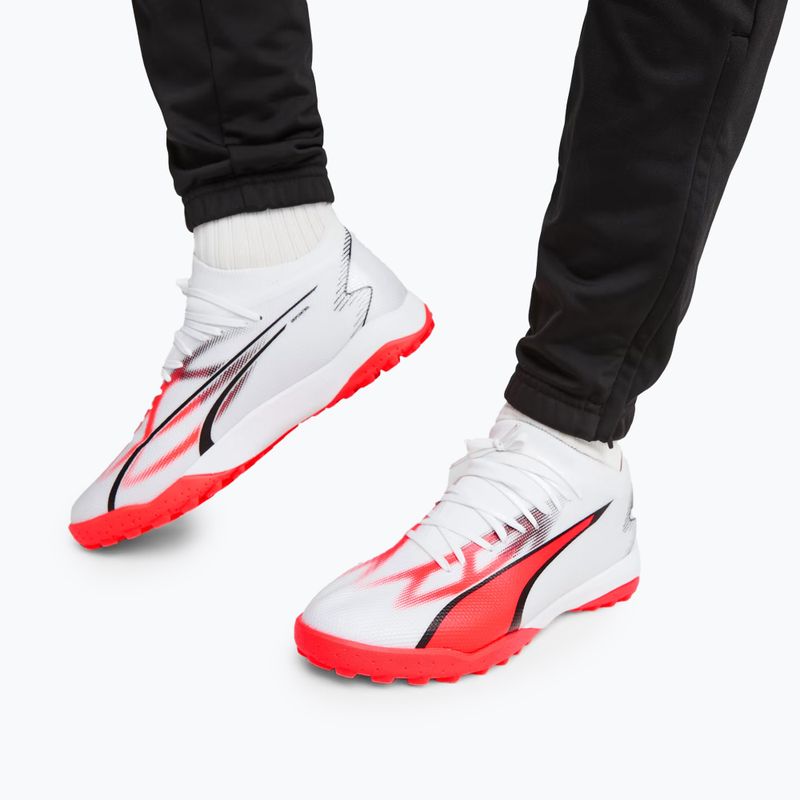 PUMA Ultra Match TT men's football boots puma white/puma black/fire orchid 2