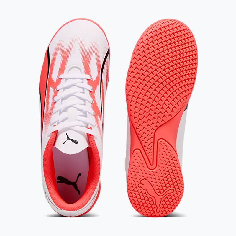 PUMA Ultra Play IT Jr children's football boots puma white/puma black/fire orchid 14