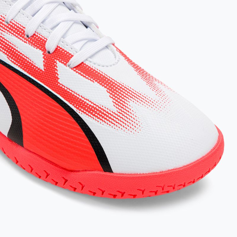 PUMA Ultra Play IT Jr children's football boots puma white/puma black/fire orchid 7