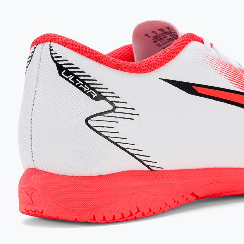 PUMA Ultra Play IT Jr children's football boots puma white/puma black/fire orchid 9