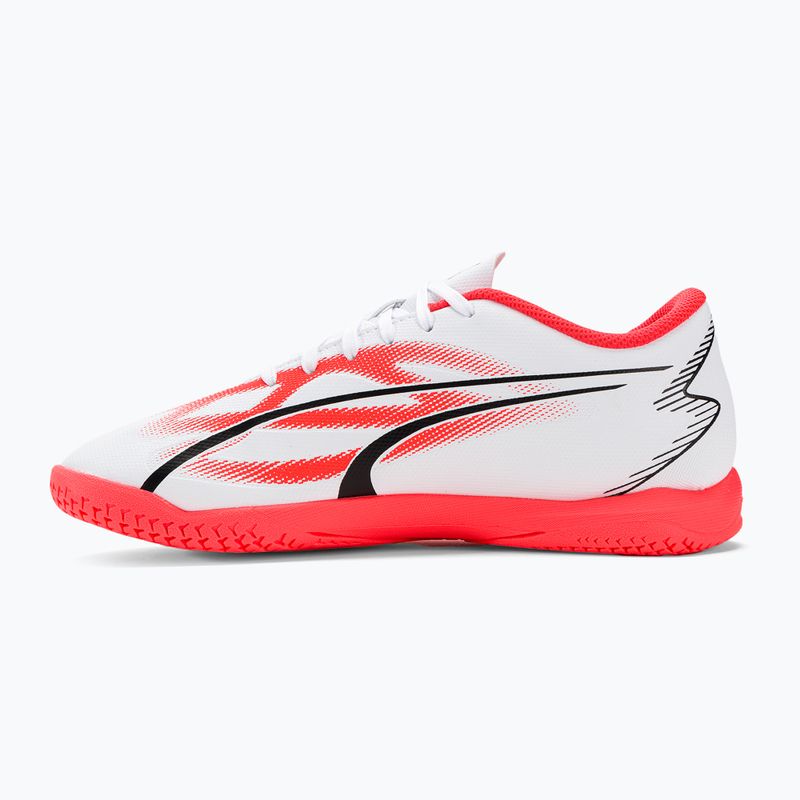 PUMA Ultra Play IT Jr children's football boots puma white/puma black/fire orchid 10