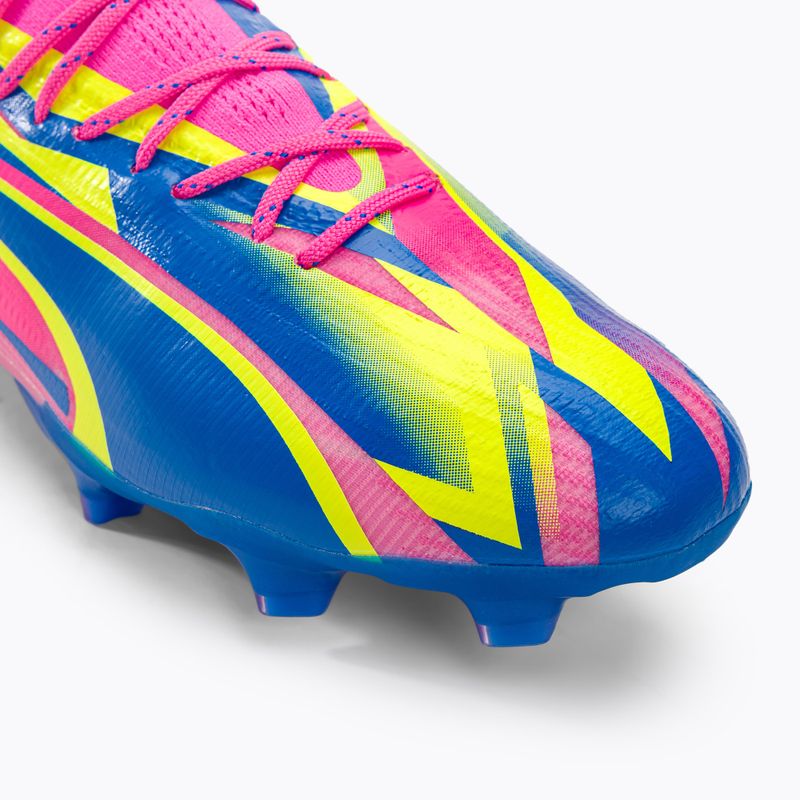 Men's football boots PUMA Ultra Ultimate Energy FG/AG luminous pink/ultra blue/yellow alert 7