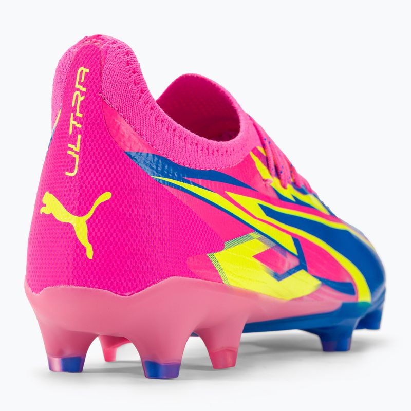 Men's football boots PUMA Ultra Ultimate Energy FG/AG luminous pink/ultra blue/yellow alert 9
