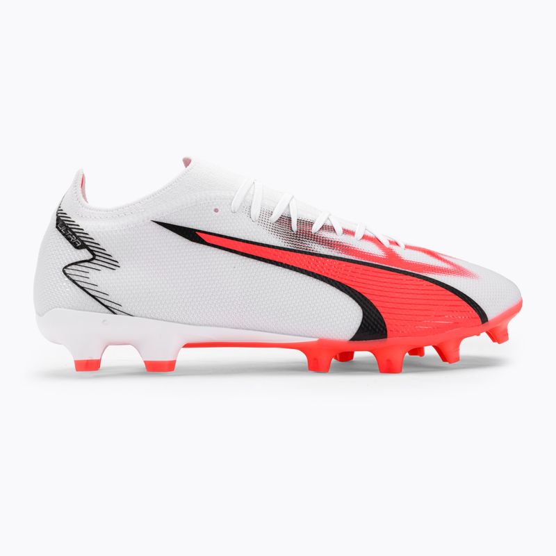 PUMA Ultra Match FG/AG men's football boots puma white/puma black/fire orchid 2