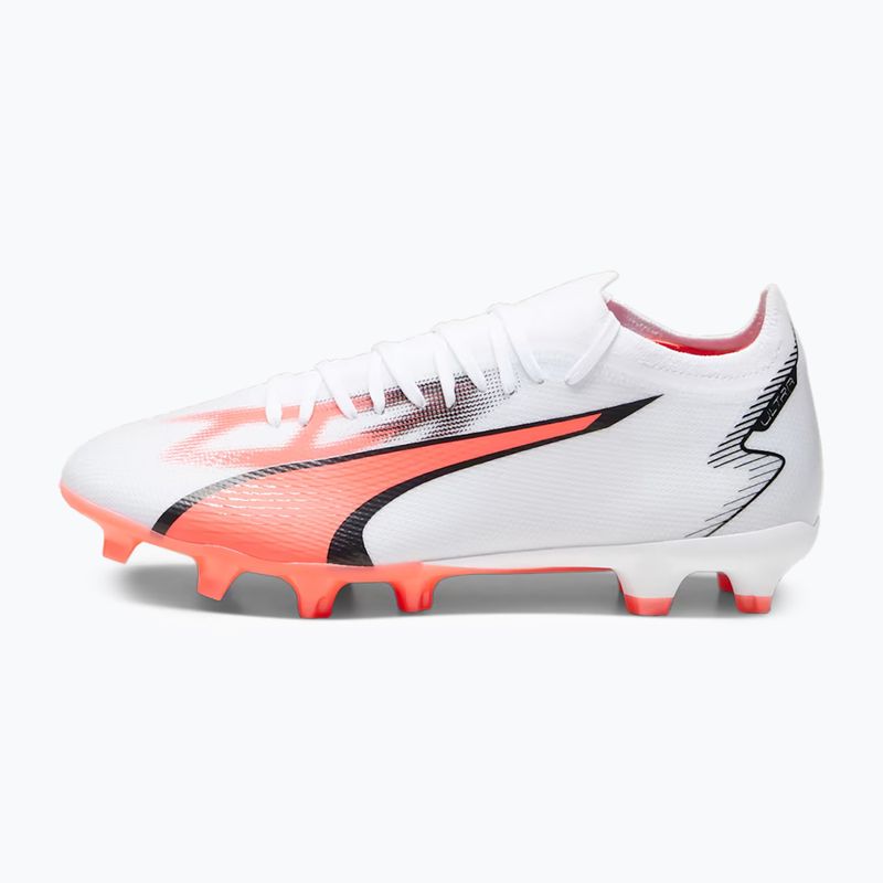 PUMA Ultra Match FG/AG men's football boots puma white/puma black/fire orchid 11