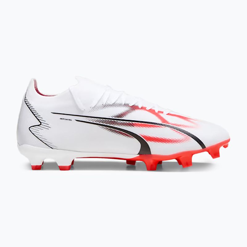 PUMA Ultra Match FG/AG men's football boots puma white/puma black/fire orchid 12