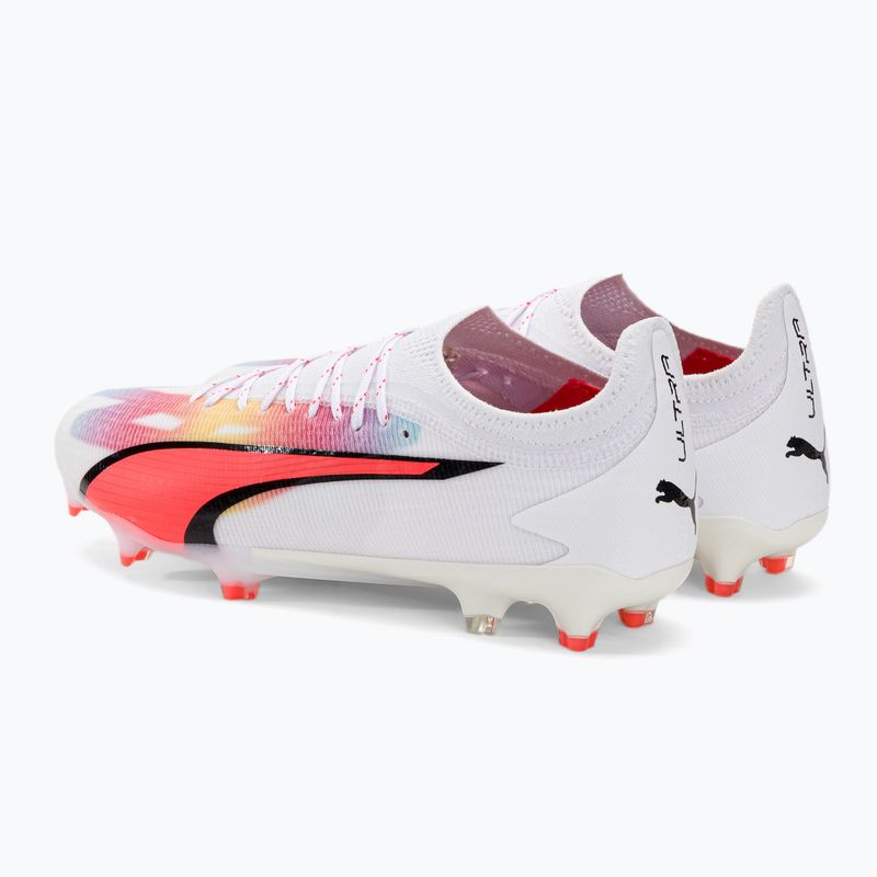 PUMA Ultra Ultimate FG/AG men's football boots puma white/pum black/fire orchid 3