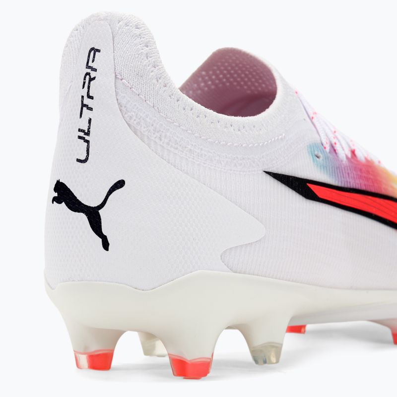 PUMA Ultra Ultimate FG/AG men's football boots puma white/pum black/fire orchid 9