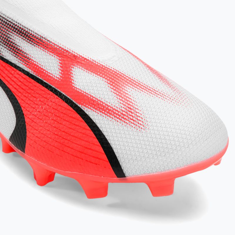 PUMA Ultra Match+ Ll FG/AG men's football boots puma white/puma black/fire orchid 9