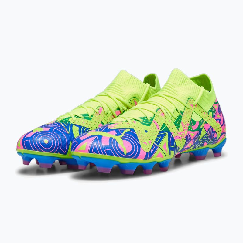 PUMA Future Match Energy FG/AG men's football boots ultra blue/yellow alert/luminous pink 13