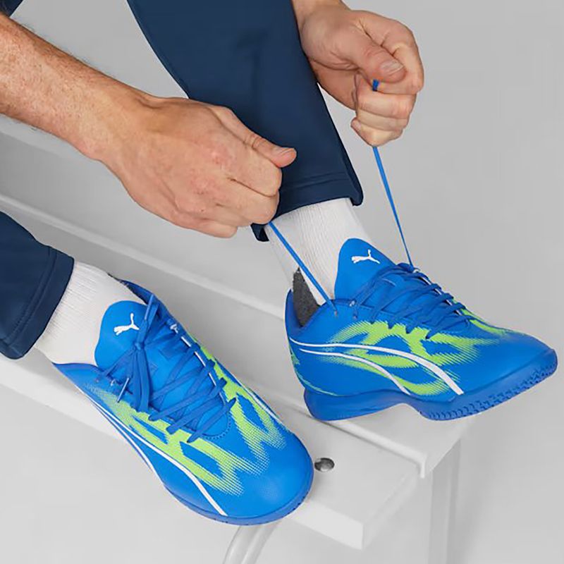PUMA men's football boots Ultra Play It ultra blue/puma white/pro green 13