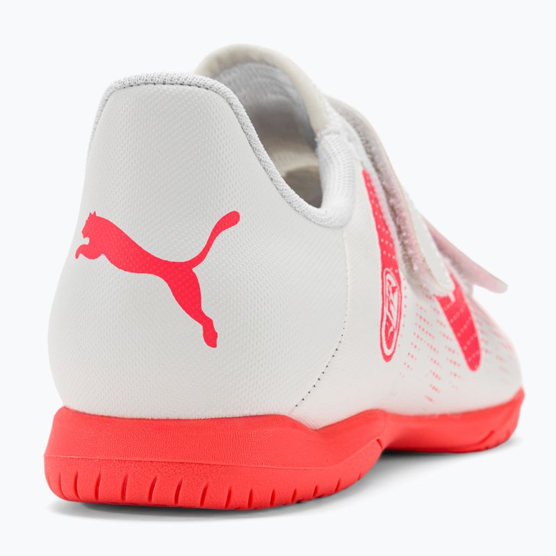 PUMA Future Play IT V Jr children's football boots puma white/fire orchid 9