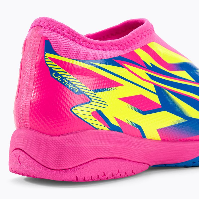 PUMA Ultra Match LL Energy IT+Mid Jr children's football boots luminous pink/ultra blue/yellow alert 9